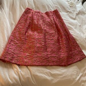Pink and Gold full skirt. Size 10